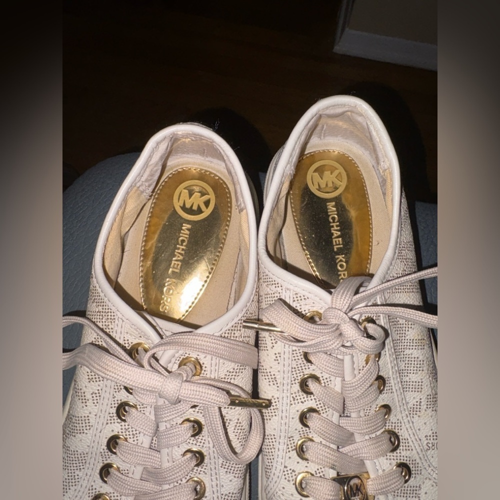 Michael Kors Logo Print Sneakers Preowned Light Wear - Picture 4 of 8